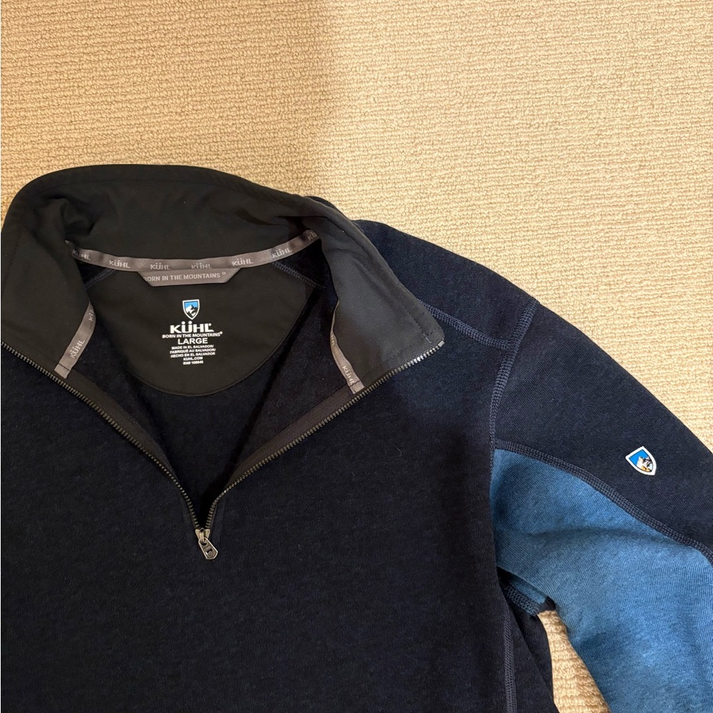 Kuhl Dark Blue Quarter-Zip Pullover